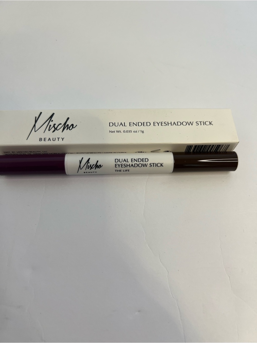 Mischo Beauty Dual Ended Eyeshadow Stick The Life Plum Brown New